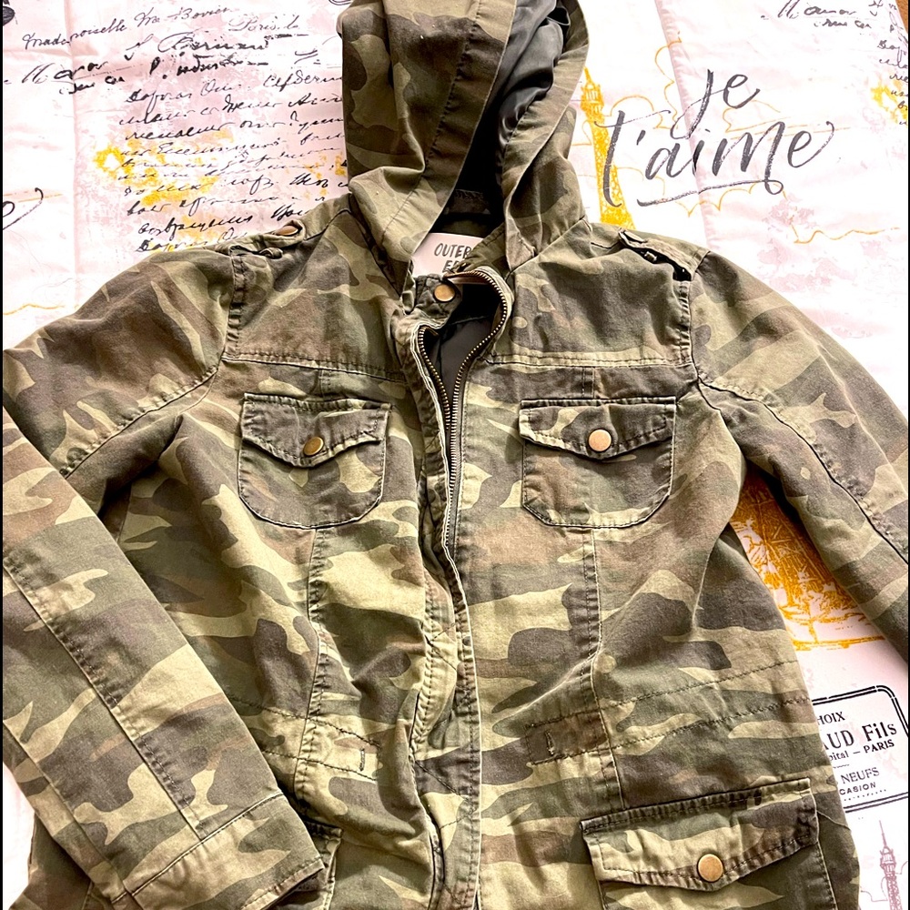 Woman’s small camouflage jacket
